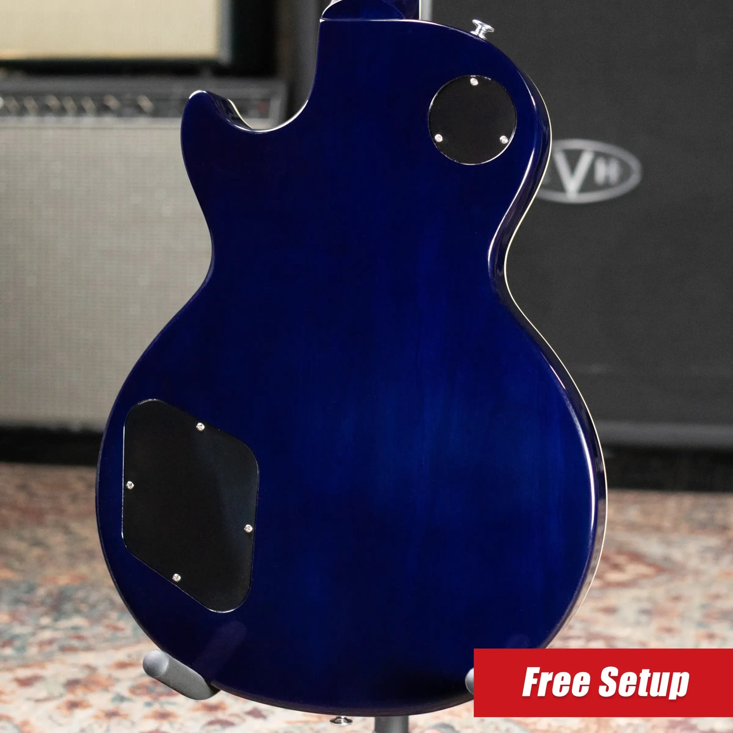 Gibson Les Paul Standard 60s Figured Top Electric Guitar - Blueberry Burst with Hardshell Case