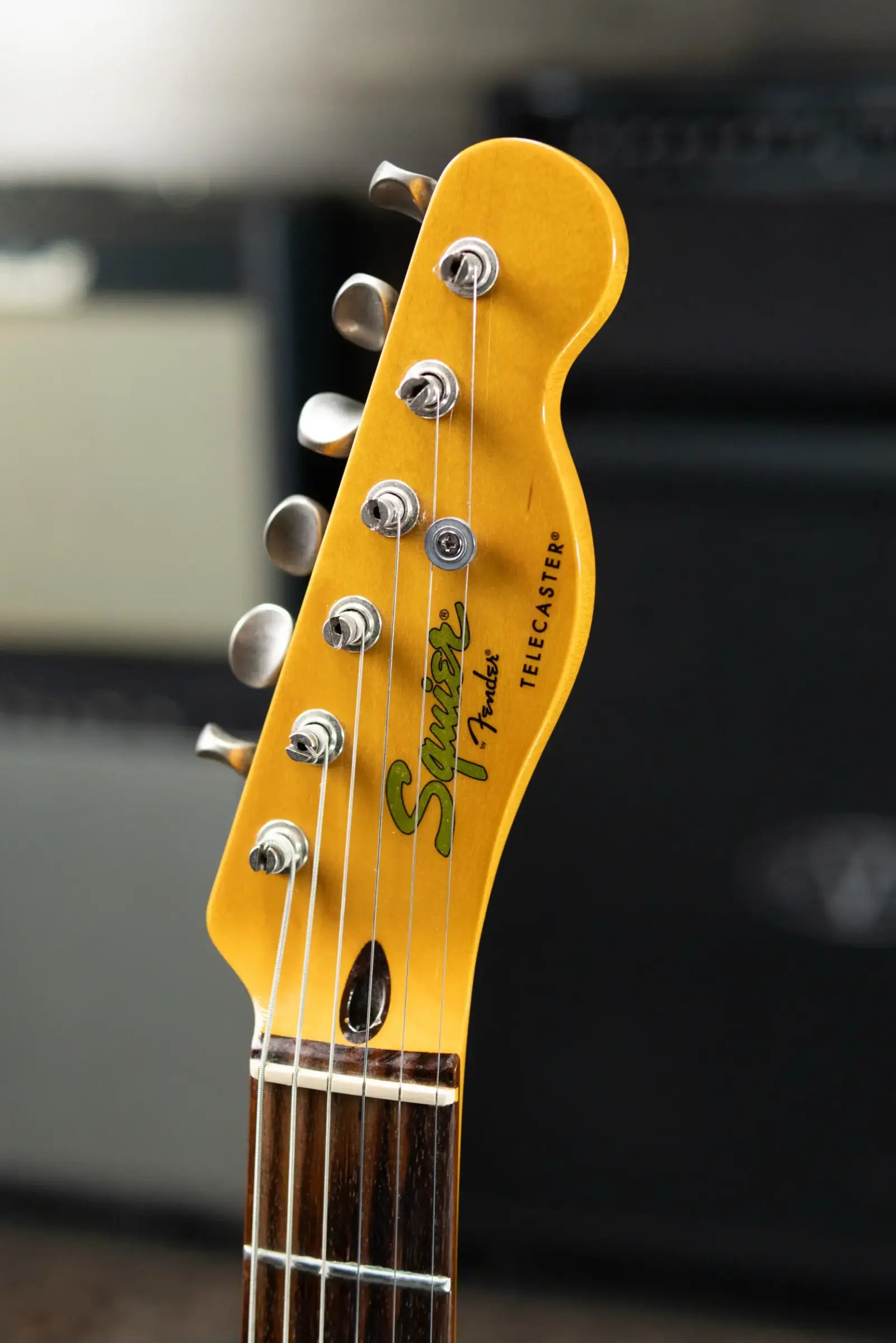 Squier Vintage Modified Thinline Telecaster Electric Guitar - Olympic White with Gig Bag - USED