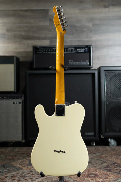 Squier Vintage Modified Thinline Telecaster Electric Guitar - Olympic White with Gig Bag - USED