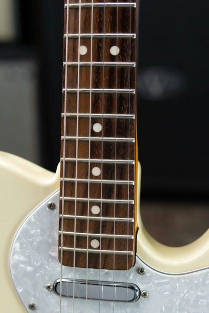 Squier Vintage Modified Thinline Telecaster Electric Guitar - Olympic White with Gig Bag - USED