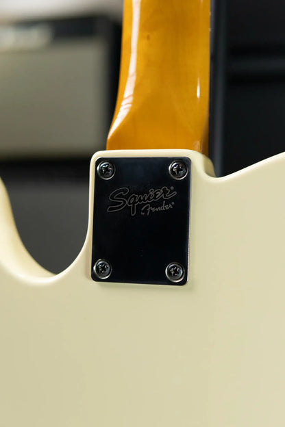 Squier Vintage Modified Thinline Telecaster Electric Guitar - Olympic White with Gig Bag - USED
