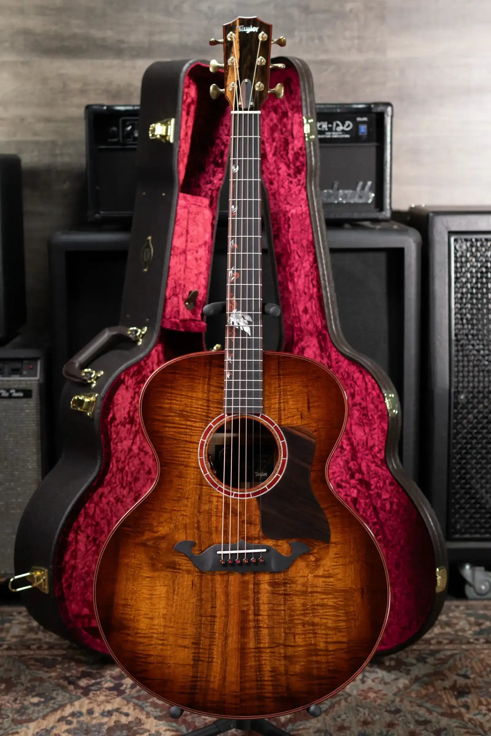 Taylor Custom Shop Jumbo One-Off Acoustic/Electric Guitar - AA Koa with Hardshell Case