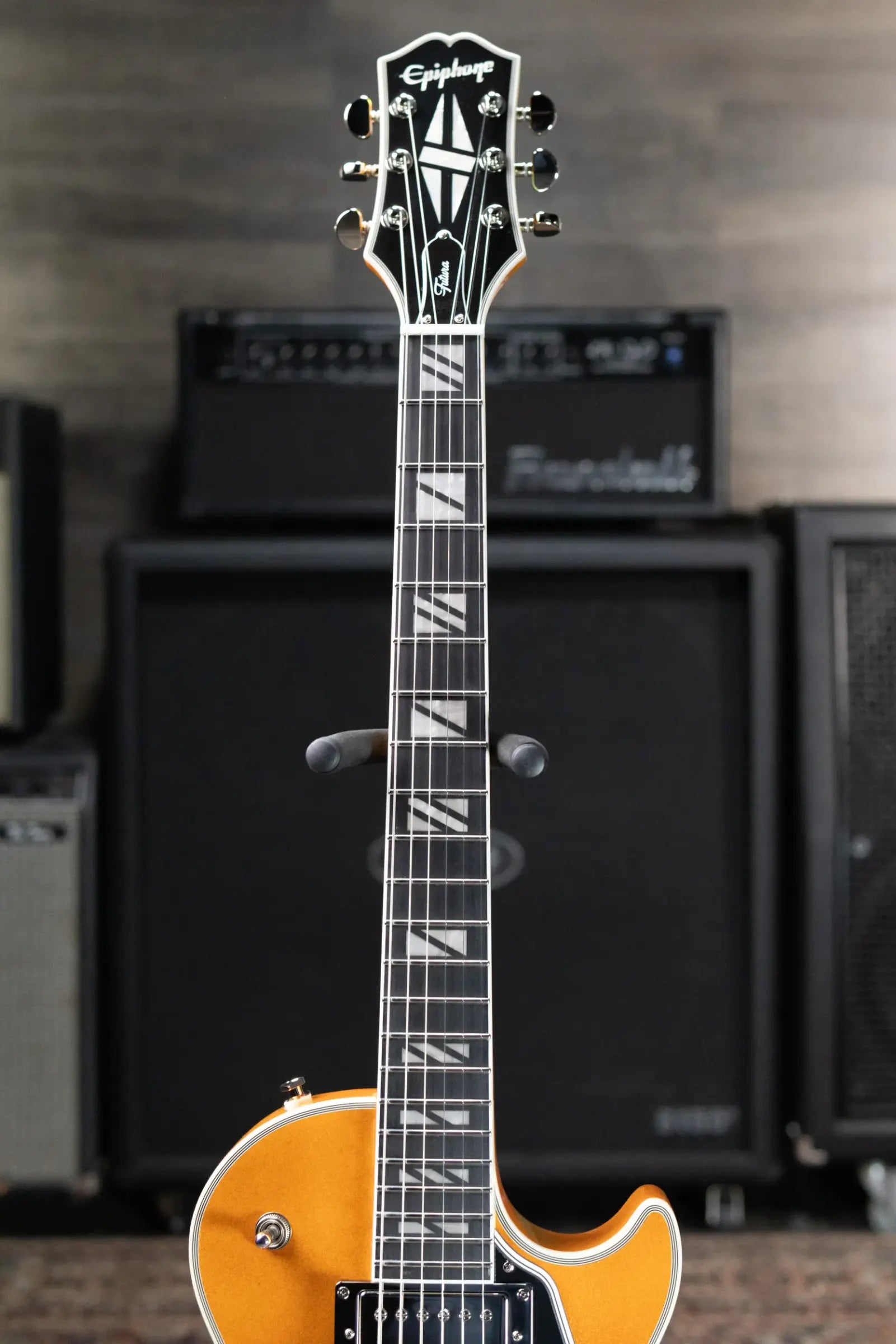 Epiphone Futura Les Paul Custom Electric Guitar - Firestorm Shift with Gig Bag
