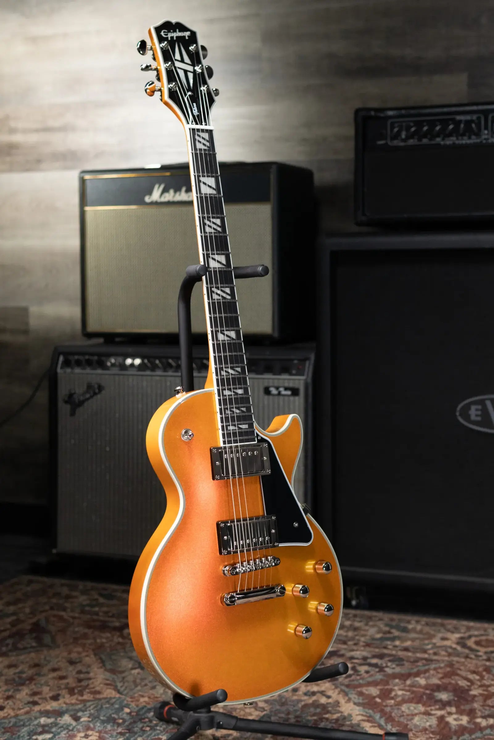 Epiphone Futura Les Paul Custom Electric Guitar - Firestorm Shift with Gig Bag