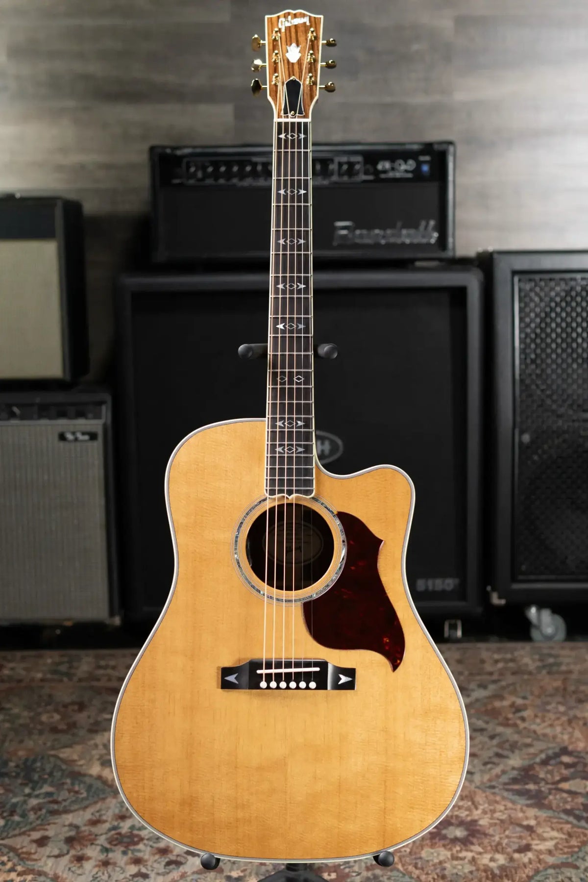 Gibson Songwriter Recording Artist EC Acoustic/Electric Guitar - Antique Natural with Hardshell Case