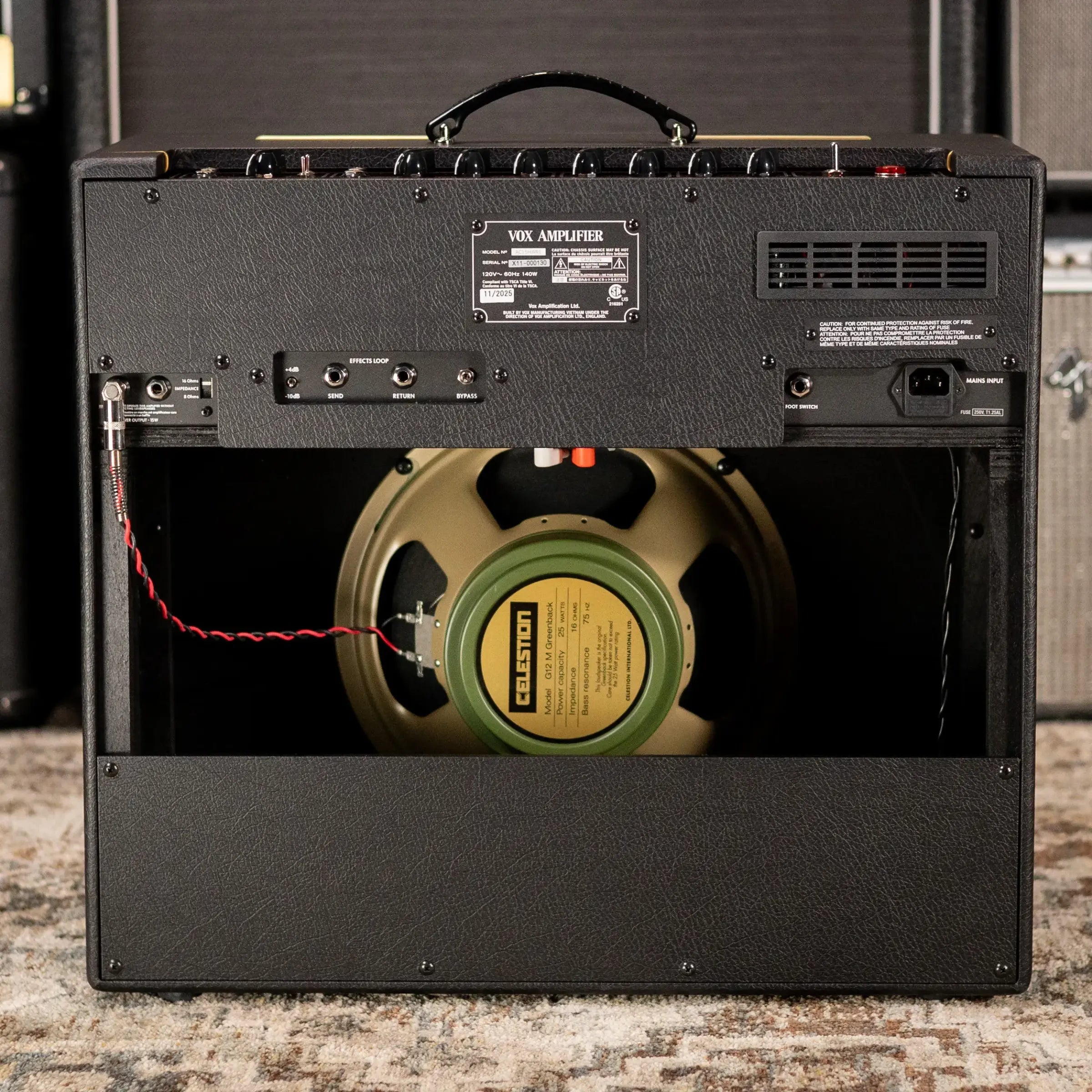 Vox AC15HWR1 Hand-Wired Greenback Guitar Amplifier