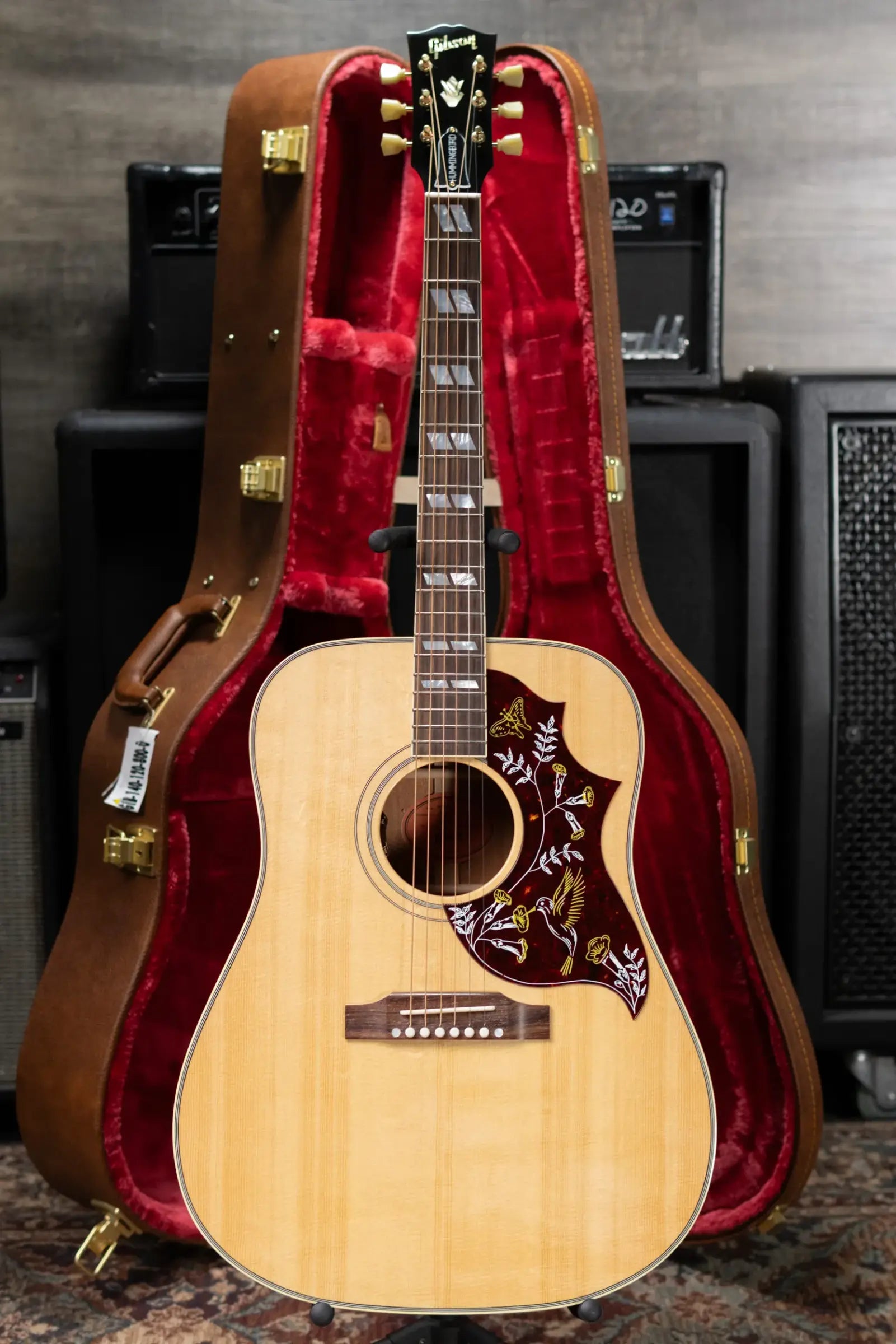 Gibson Hummingbird Original Acoustic/Electric Guitar - Antique Natural with Hardshell Case
