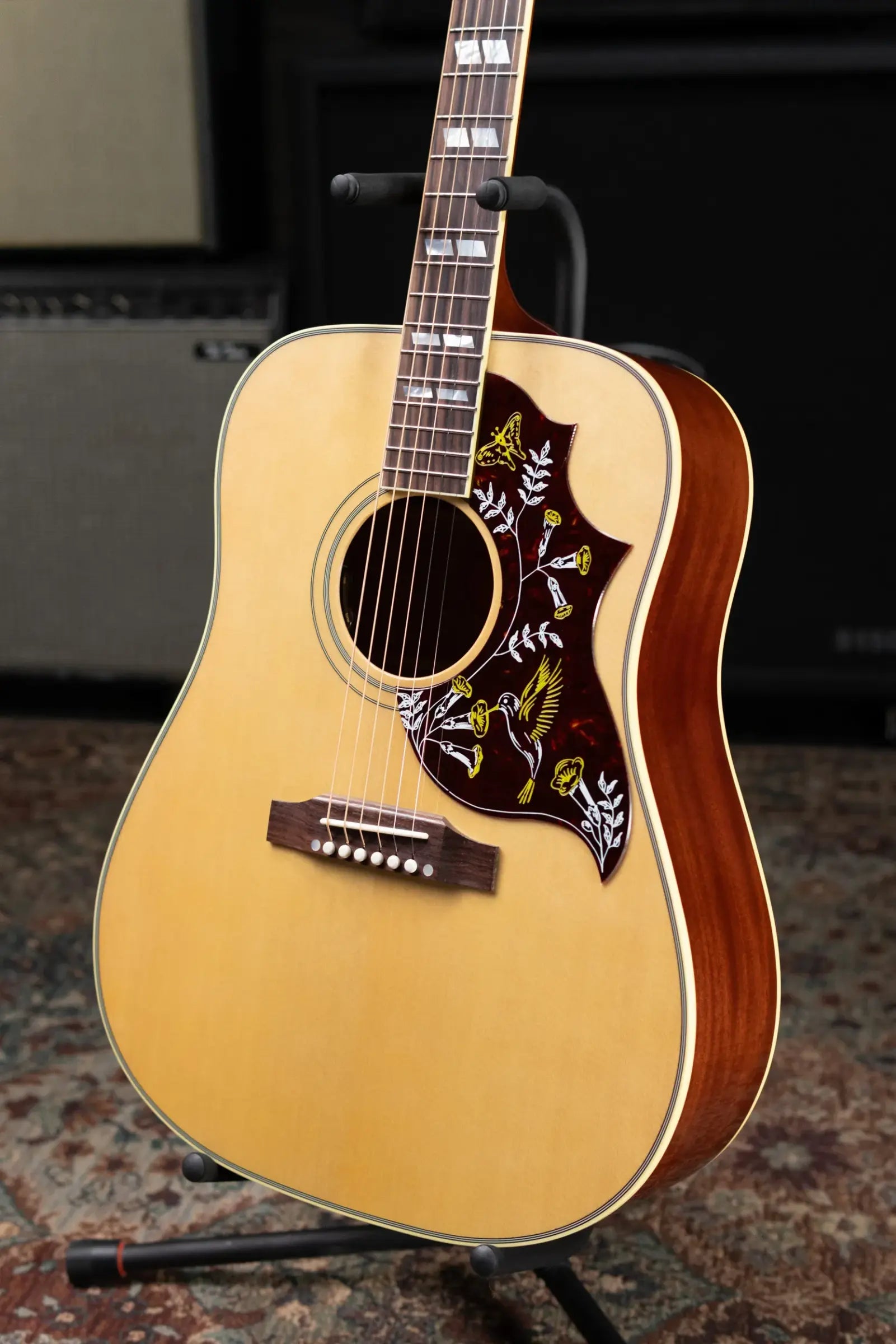 Gibson Hummingbird Original Acoustic/Electric Guitar - Antique Natural with Hardshell Case