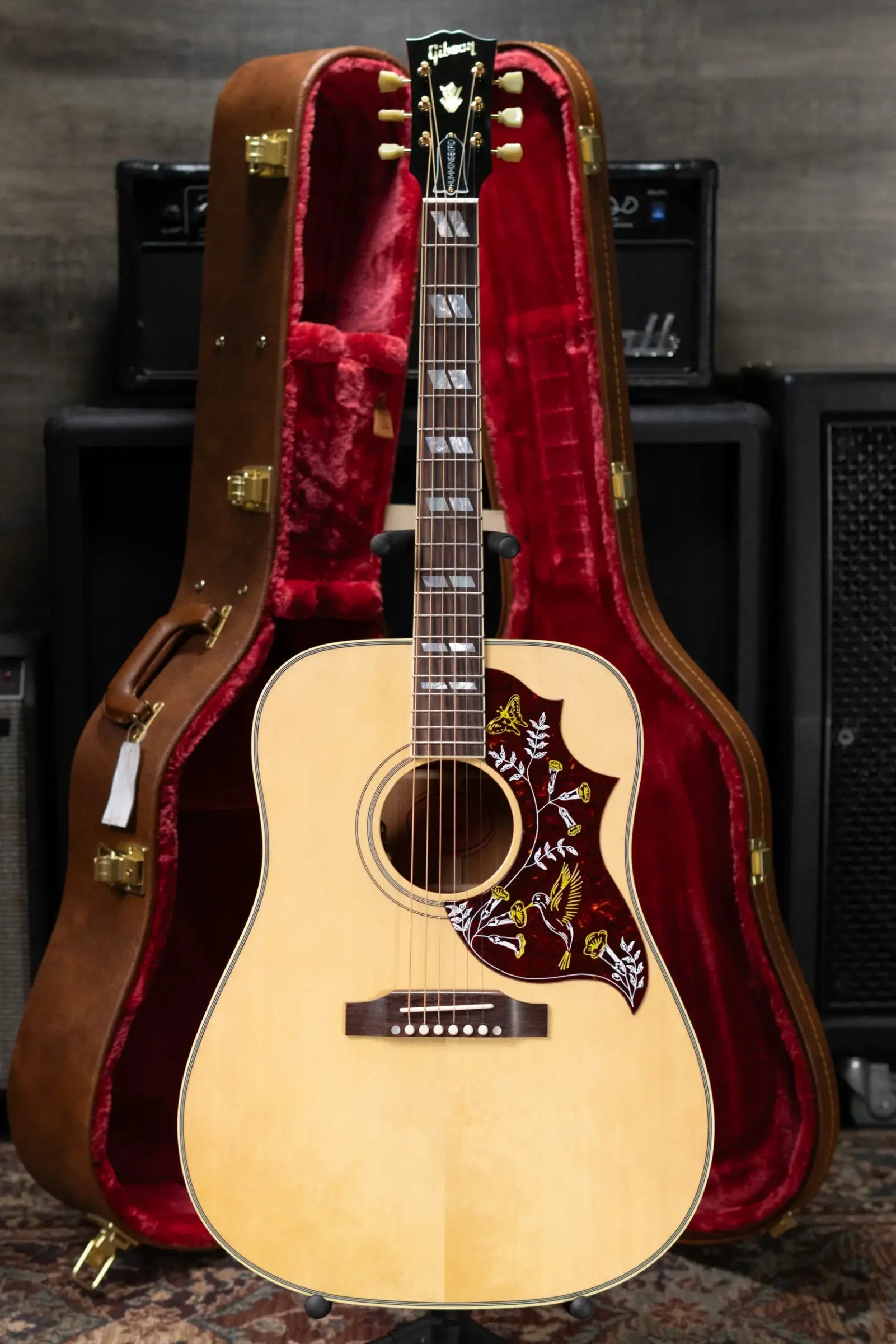 Gibson Hummingbird Original Acoustic/Electric Guitar - Antique Natural with Hardshell Case