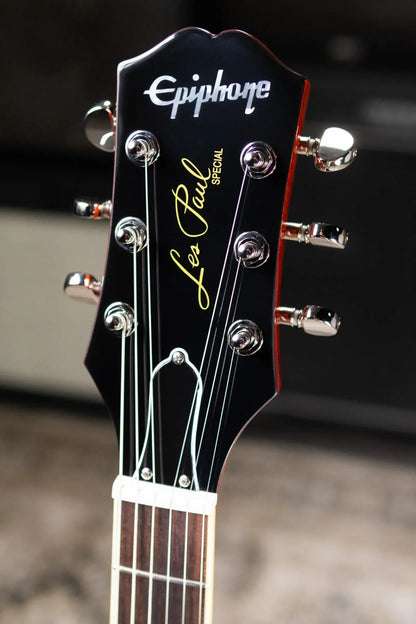 Epiphone Les Paul Special Double Cut Figured Electric Guitar - Bourbon Burst with Gig Bag