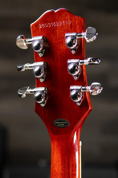 Epiphone Les Paul Special Double Cut Figured Electric Guitar - Bourbon Burst with Gig Bag