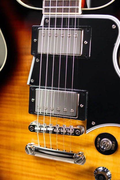 Epiphone Les Paul Special Double Cut Figured Electric Guitar - Bourbon Burst with Gig Bag