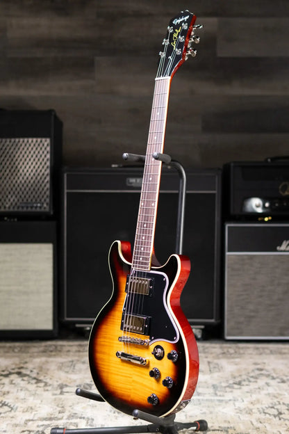 Epiphone Les Paul Special Double Cut Figured Electric Guitar - Bourbon Burst with Gig Bag