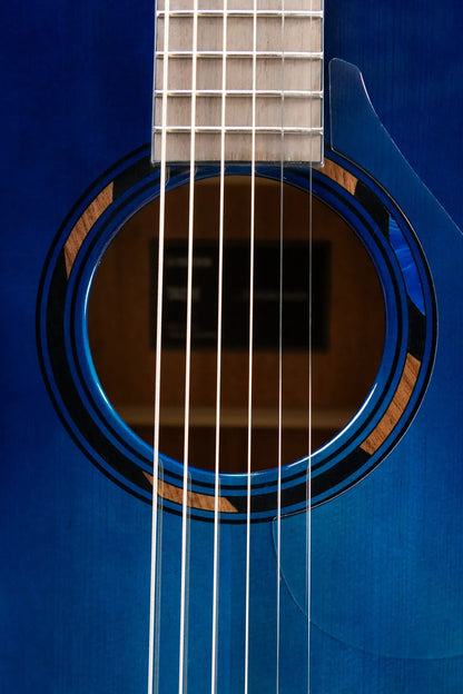Yamaha TAS1E TransAcoustic Acoustic/Electric Guitar - Ultra Marine with Gig Bag - B-Stock