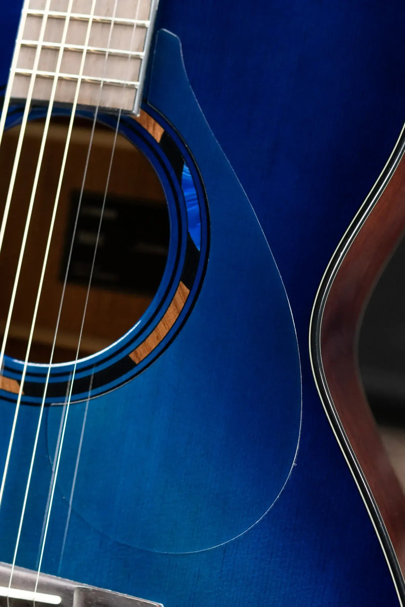 Yamaha TAS1E TransAcoustic Acoustic/Electric Guitar - Ultra Marine with Gig Bag - B-Stock