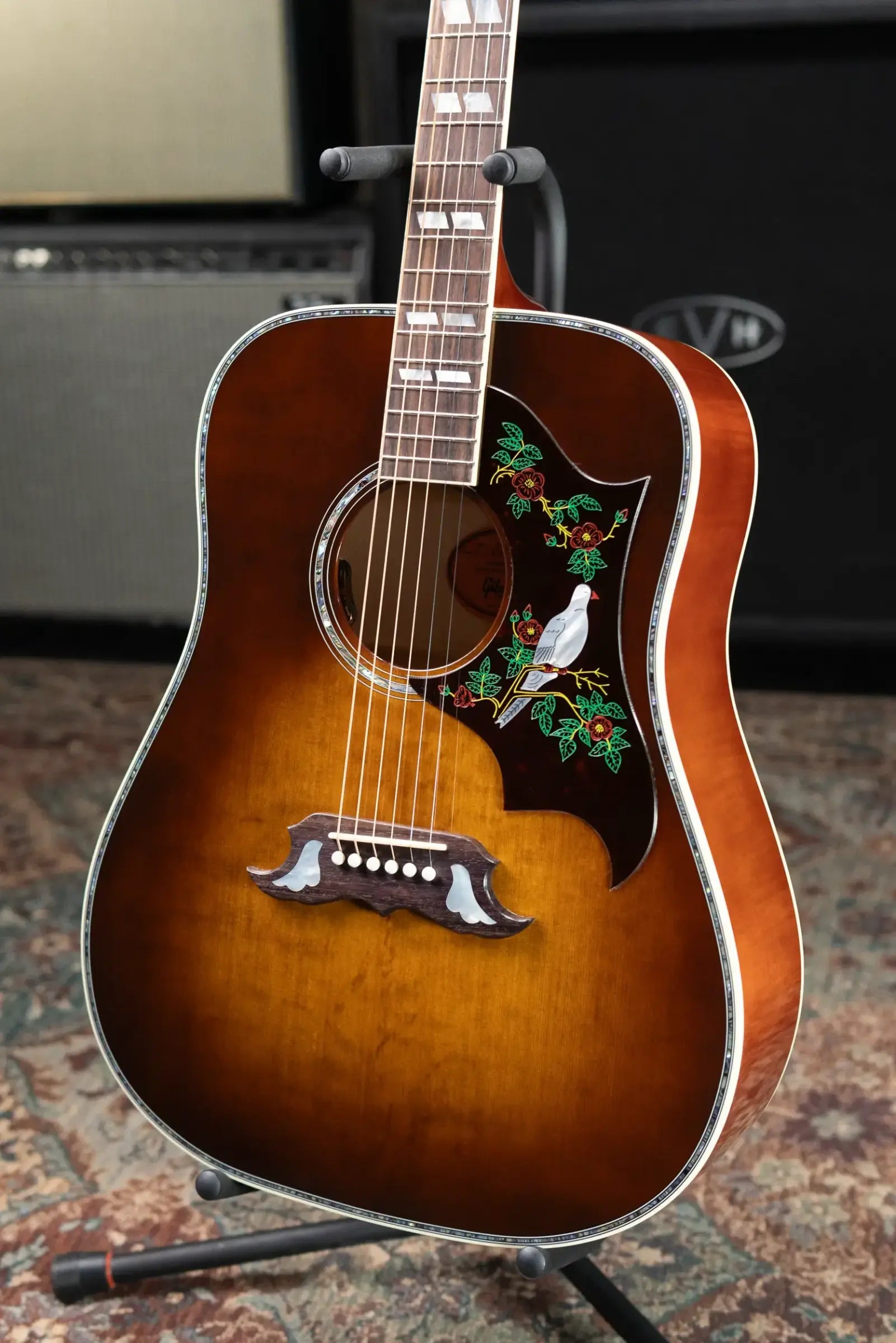 Gibson Dove Anniversary Limited Edition Acoustic/Electric Guitar - Cremona Burst with Hardshell Case