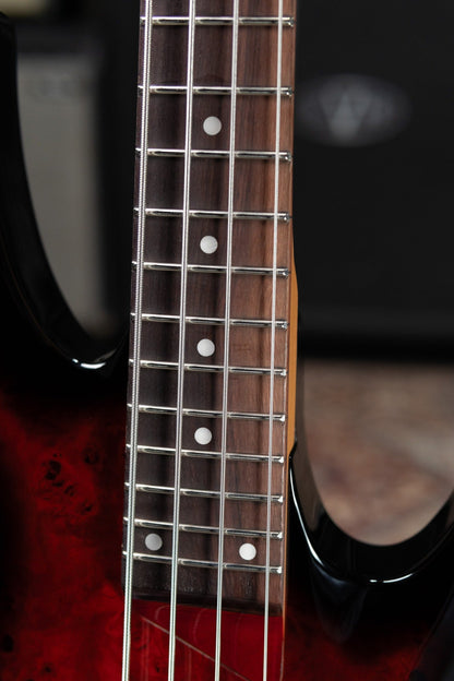 ESP LTD B-204DX Electric Bass - Red Burst