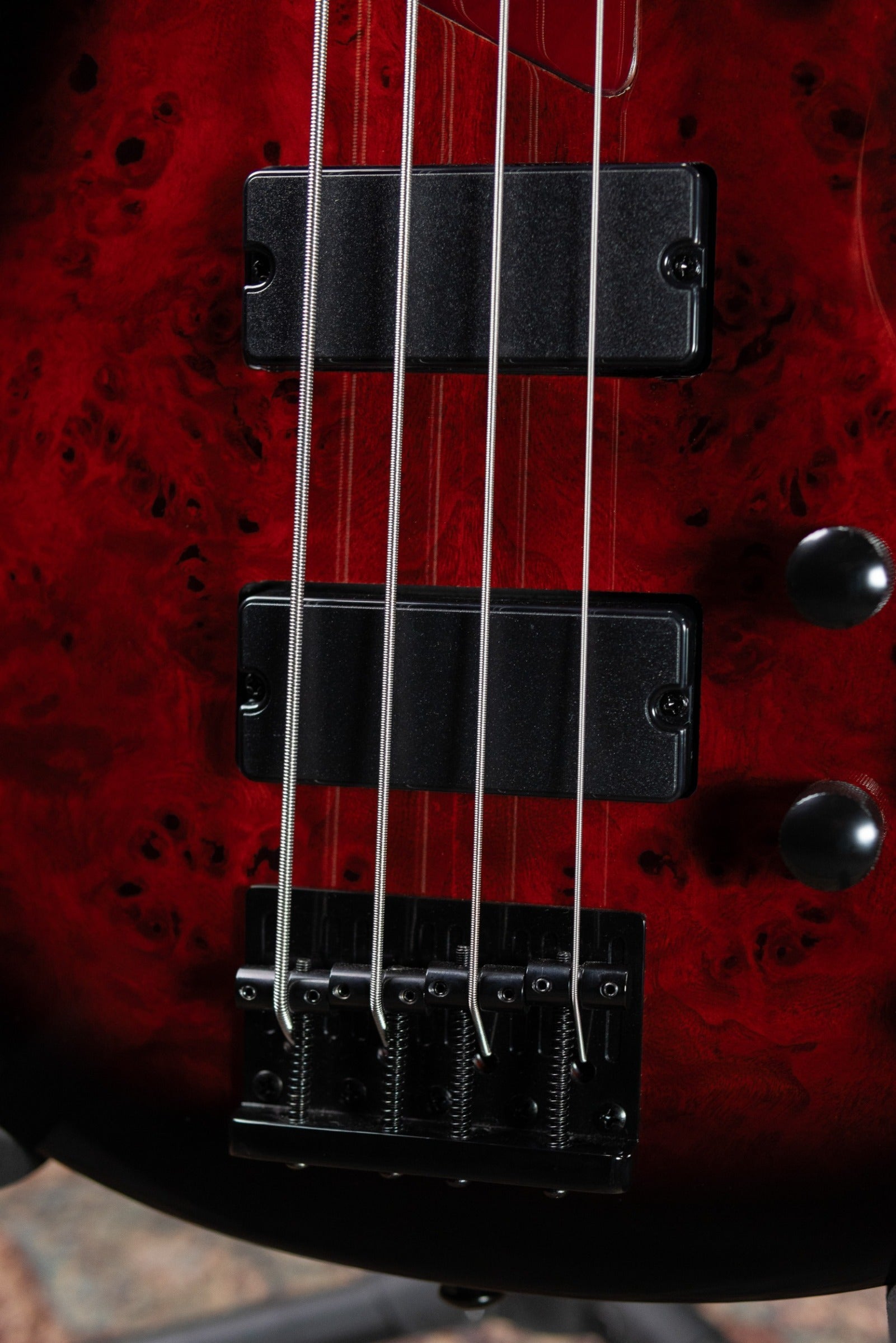 ESP LTD B-204DX Electric Bass - Red Burst