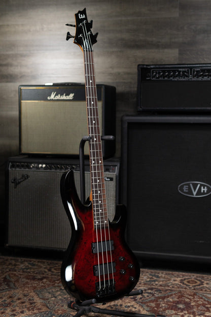 ESP LTD B-204DX Electric Bass - Red Burst