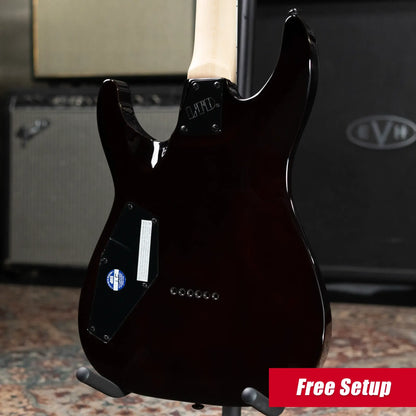 ESP LTD MH-200HT Electric Guitar - Dark Brown Sunburst