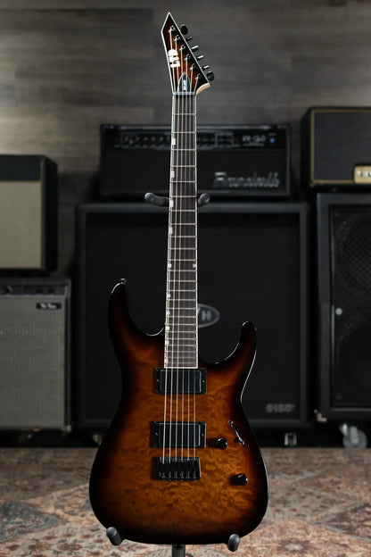 ESP LTD MH-200HT Electric Guitar - Dark Brown Sunburst