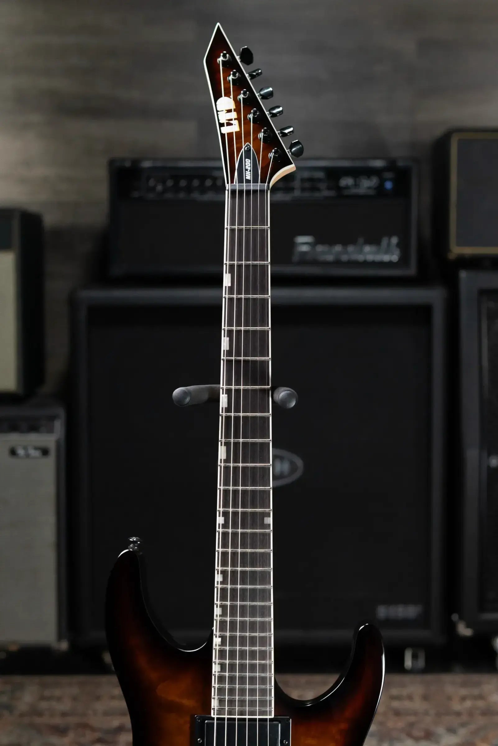 ESP LTD MH-200HT Electric Guitar - Dark Brown Sunburst