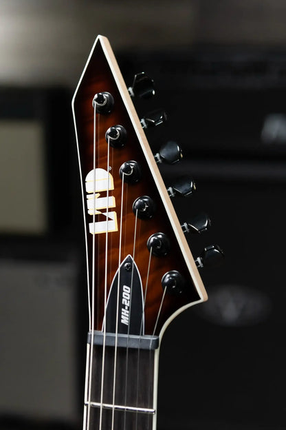 ESP LTD MH-200HT Electric Guitar - Dark Brown Sunburst
