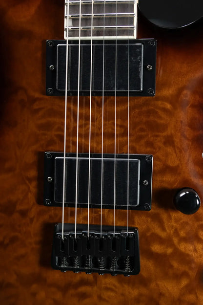 ESP LTD MH-200HT Electric Guitar - Dark Brown Sunburst