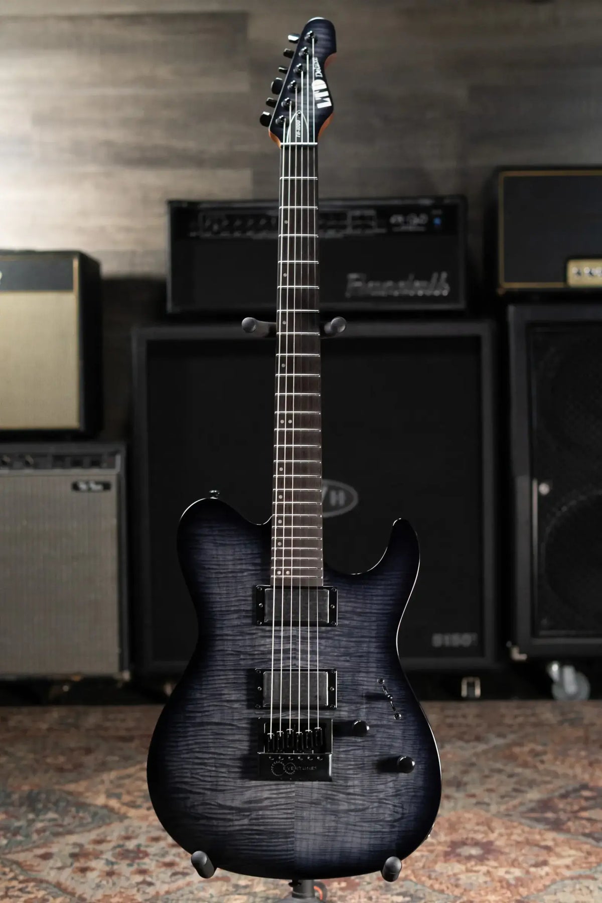 ESP LTD Deluxe TH-1000 Evertune Electric Guitar - See-Thru Black Sunburst