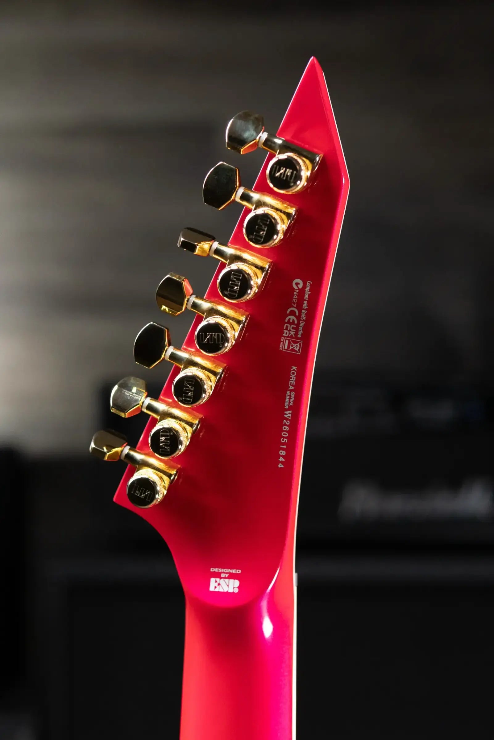ESP LTD SC-607B Stephen Carpenter Signature 7-String Baritone Electric Guitar - Magenta with Hardshell Case