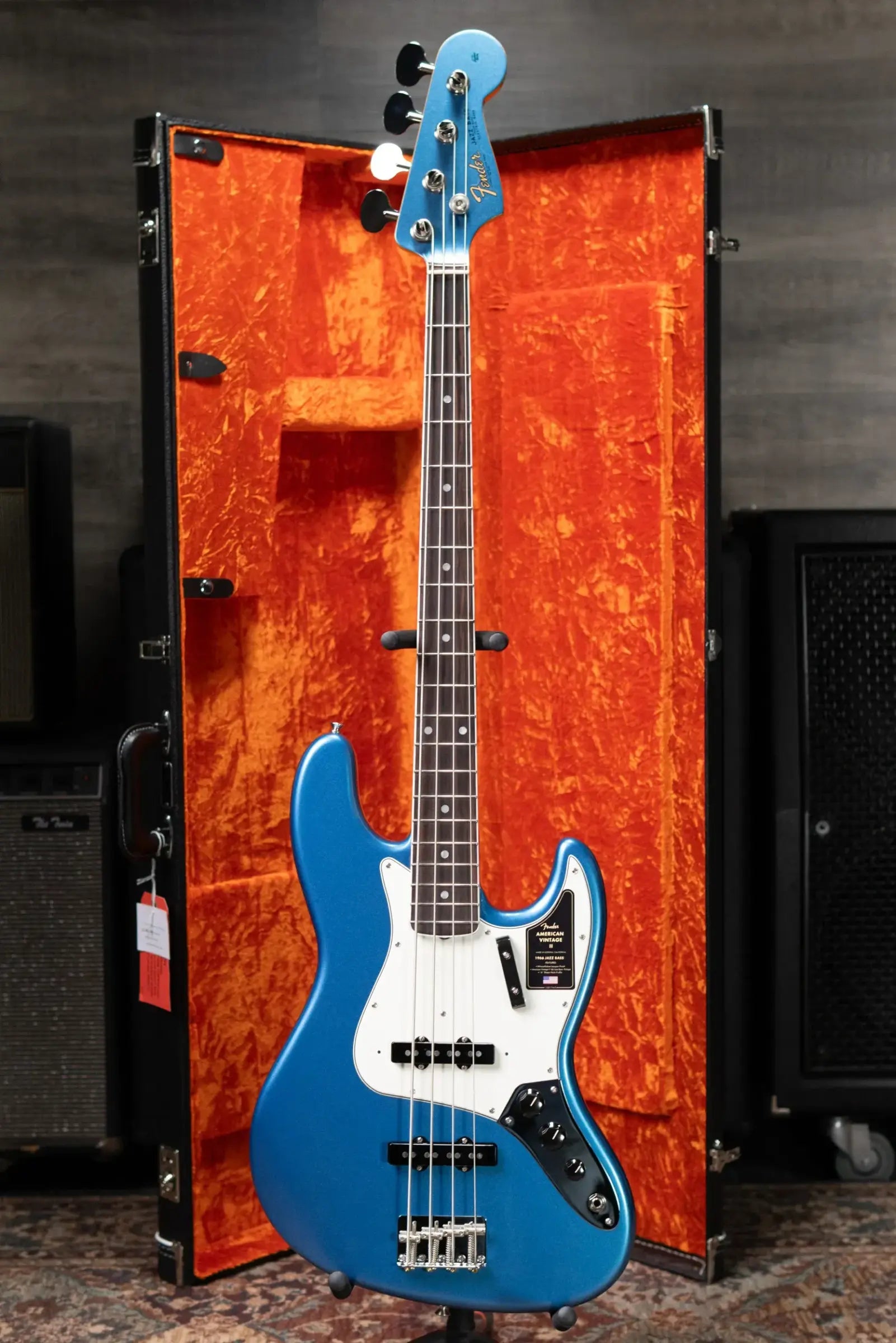 Fender American Vintage II 1966 Jazz Bass - Lake Placid Blue with Hardshell Case