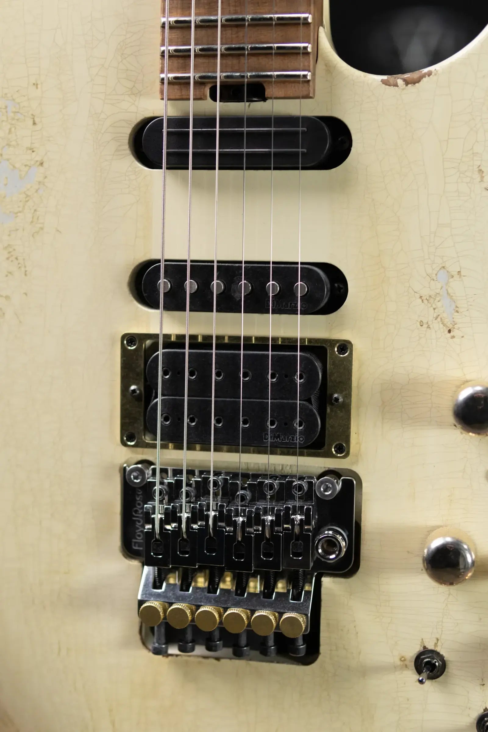 Jackson Custom Shop Special Edition PC1 Phil Collen Signature HSS FR84 Electric Guitar - Nitro Tour Relic Vanilla Shake with Hardshell Case