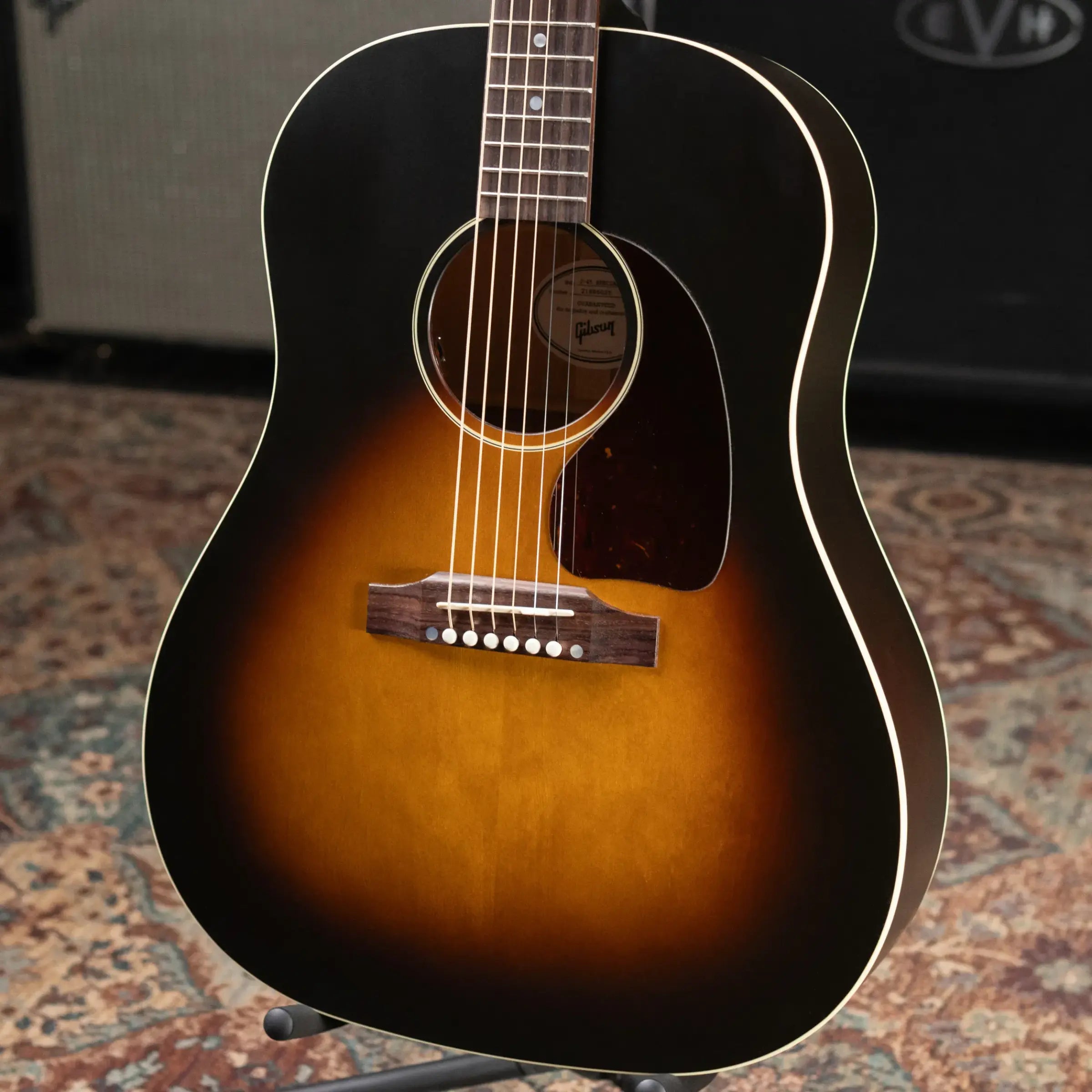 Gibson J-45 Special Acoustic/Electric Guitar - Satin Vintage Sunburst with Gig Bag