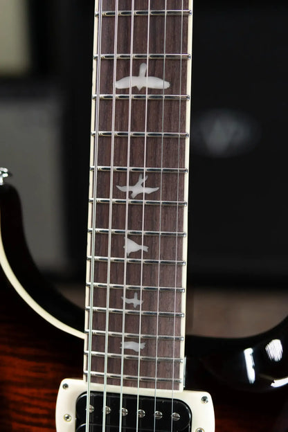 PRS SE Ed Sheeran Hollowbody I Baritone Piezo Electric Guitar - Orange Tiger Smokeburst with Gig Bag