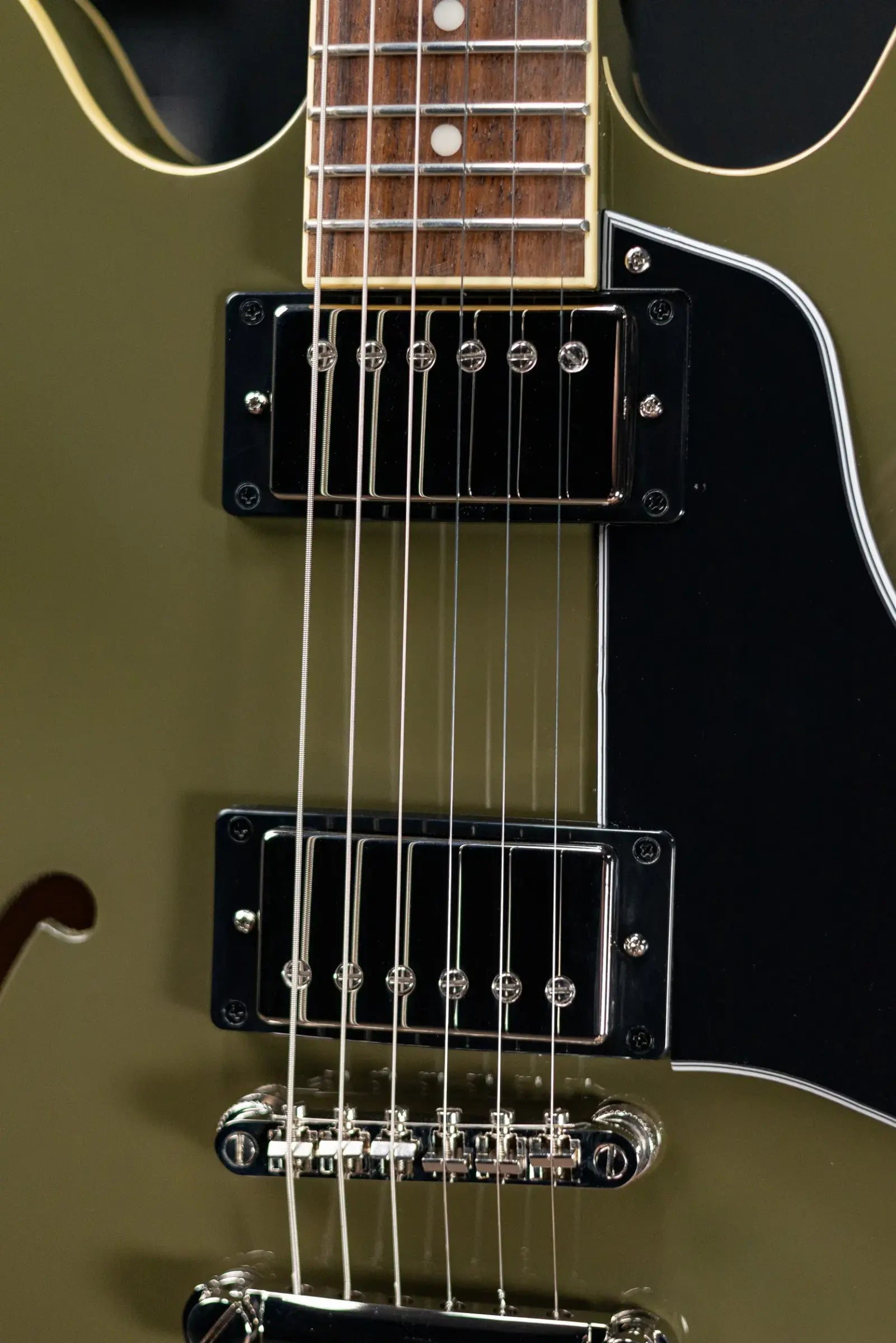 Epiphone ES-335 IG Semi-hollow Electric Guitar - Olive Drab Green with Hardshell Case - Used