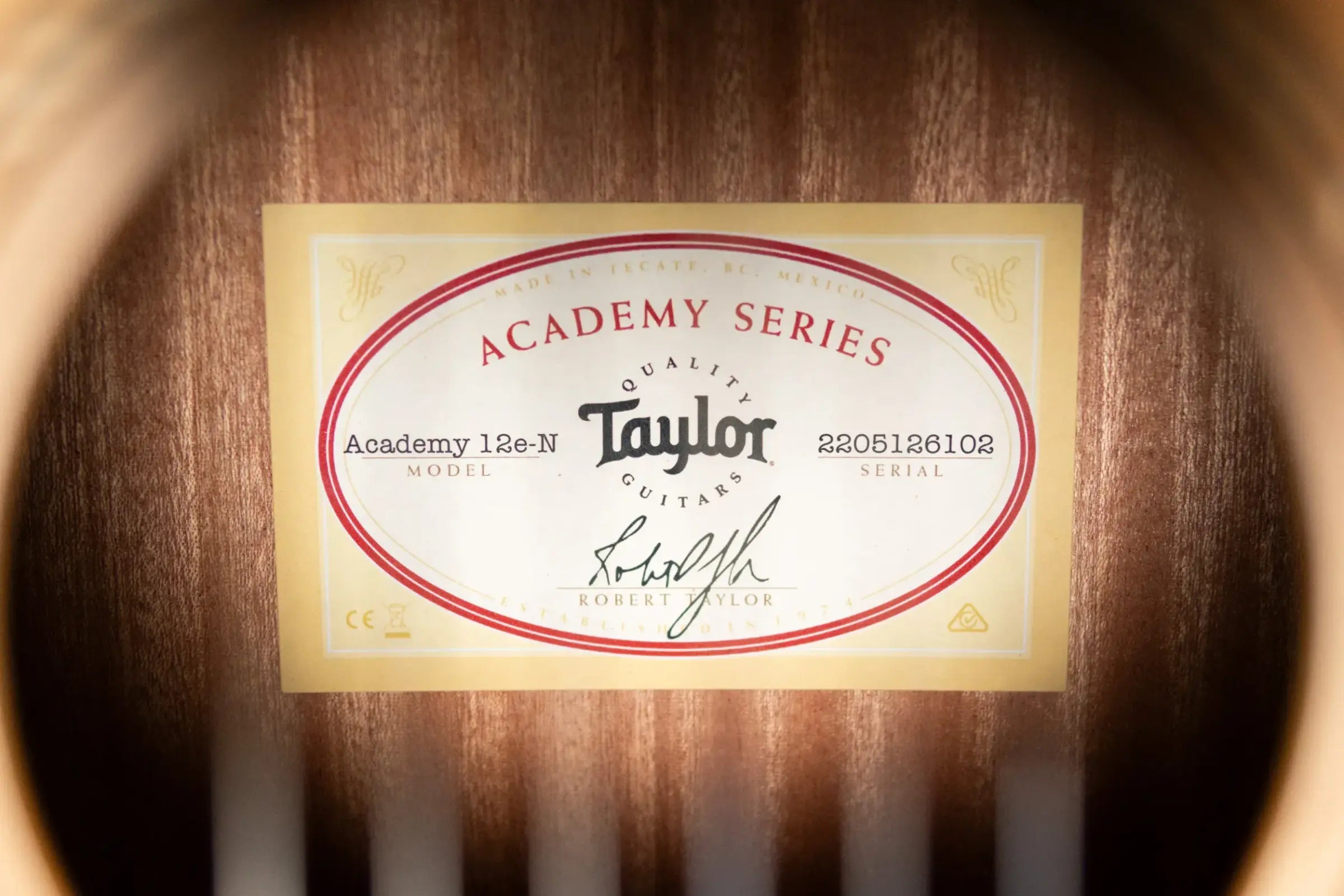 Taylor Academy 12e-N Nylon Grand Concert Acoustic/Electric Guitar with Gig Bag