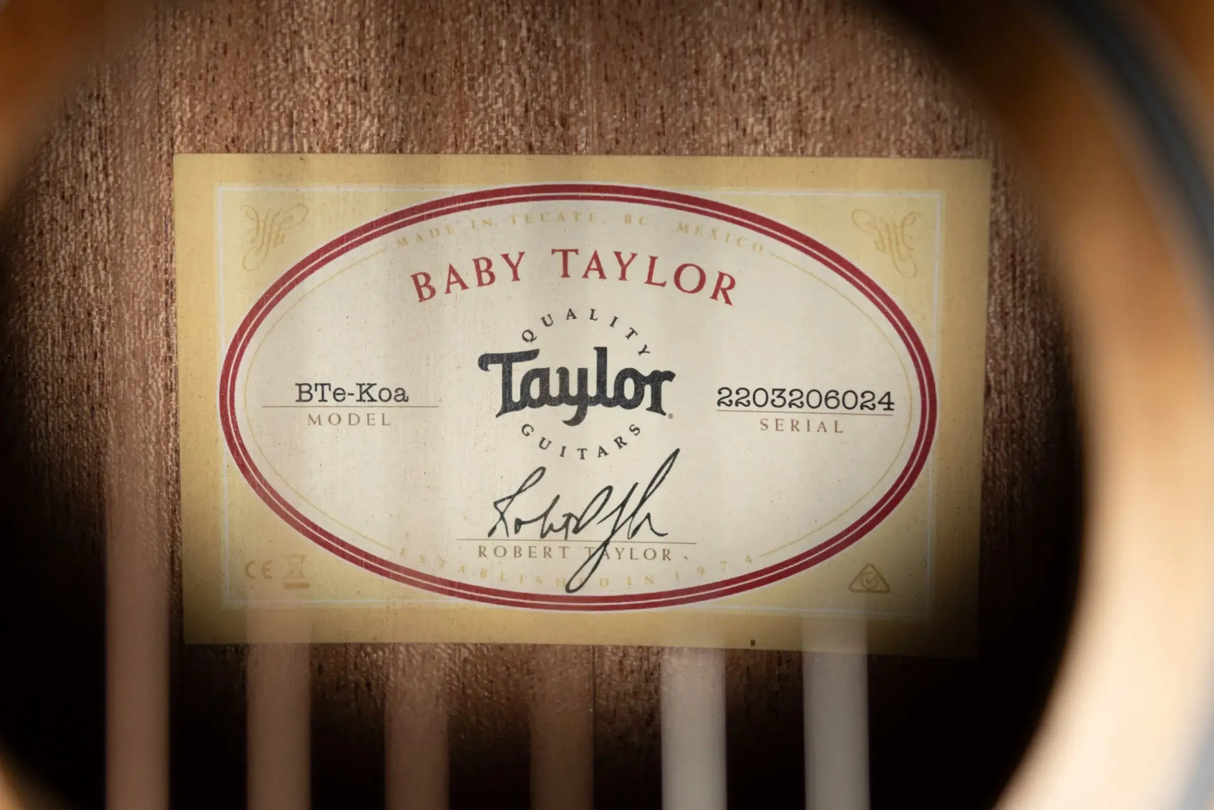 Taylor BTe-Koa Baby Taylor Acoustic/Electric Guitar with Gig Bag