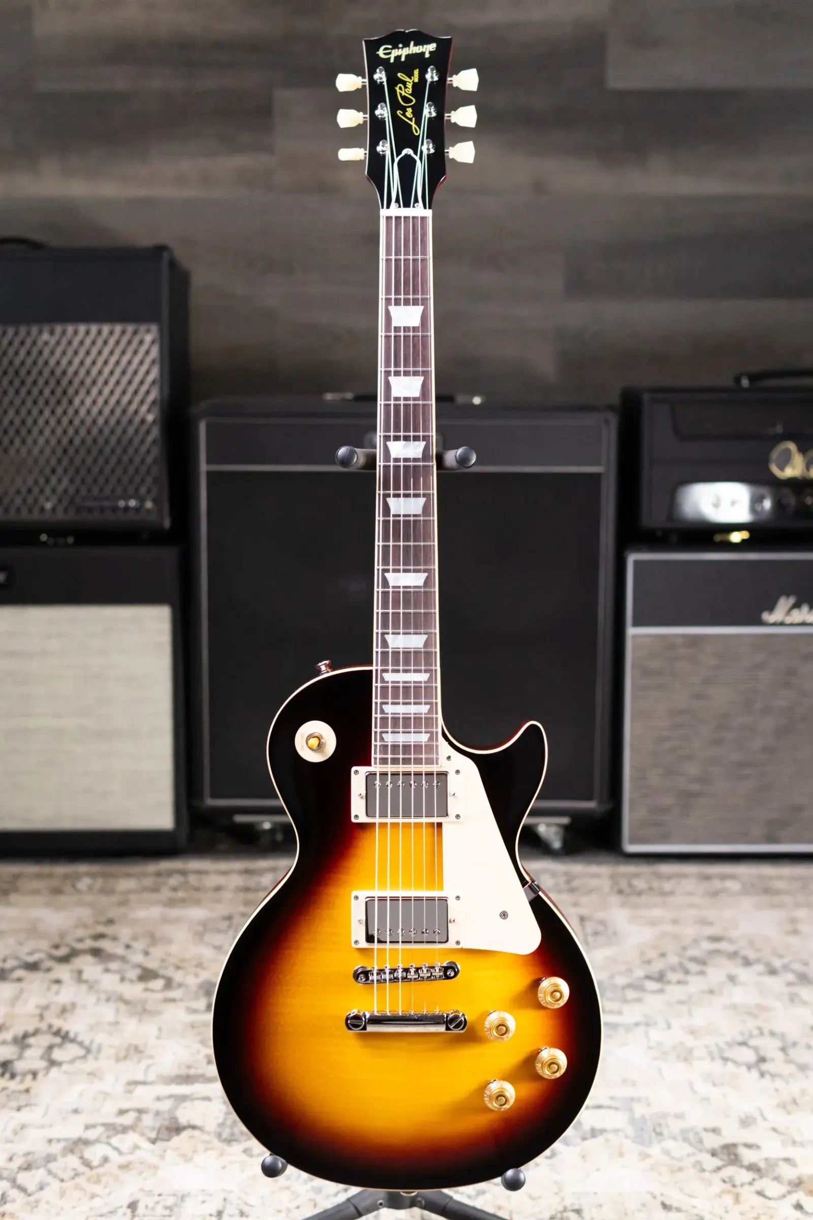 Epiphone 1959 Les Paul Standard Reissue Electric Guitar - Dark Burst with Hardshell Case