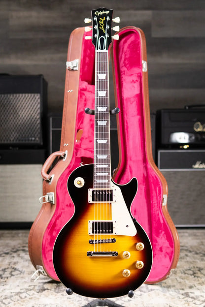 Epiphone 1959 Les Paul Standard Reissue Electric Guitar - Dark Burst with Hardshell Case