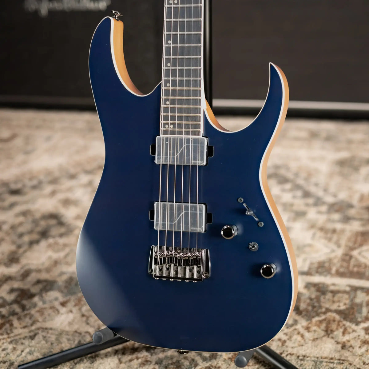 Ibanez Prestige RG5121R Electric Guitar - Dark Tide Blue Flat with Hardshell Case