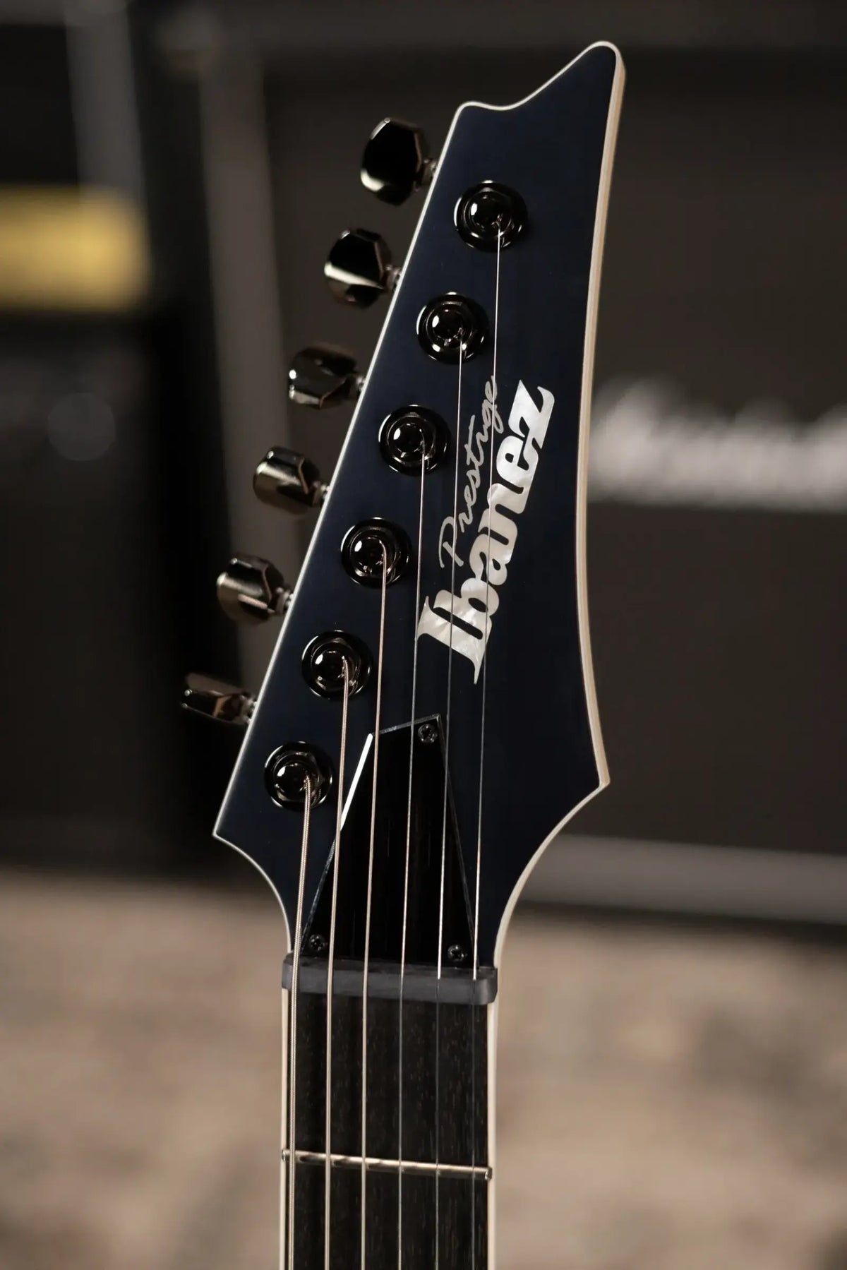 Ibanez Prestige RG5121R Electric Guitar - Dark Tide Blue Flat with Hardshell Case