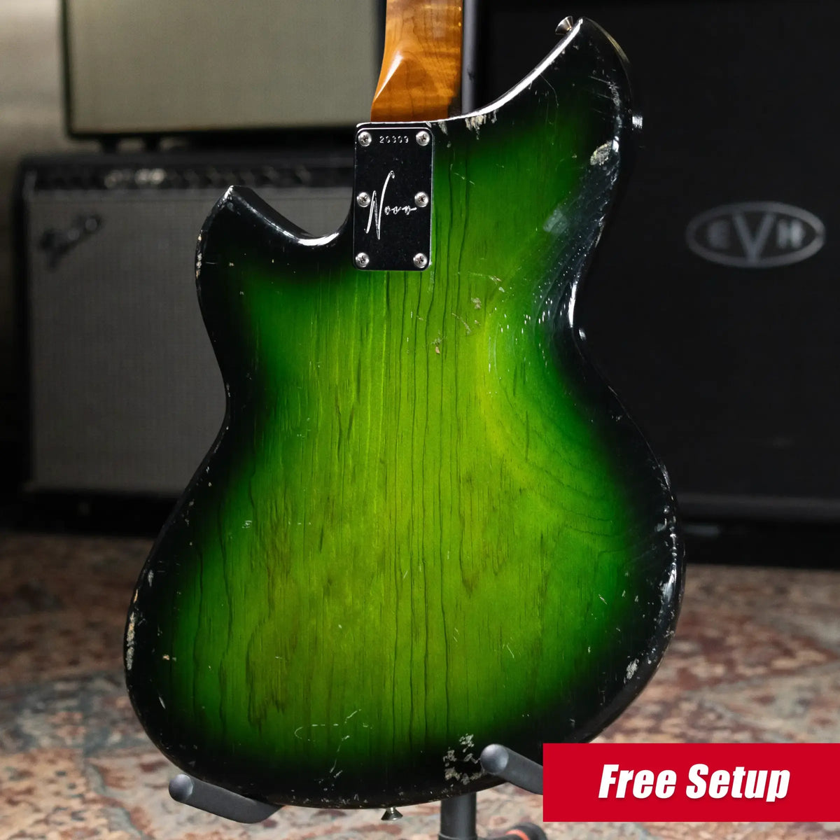 Novo Serus Bass  - Cat's Eye Green with Mono Gig Bag- Used