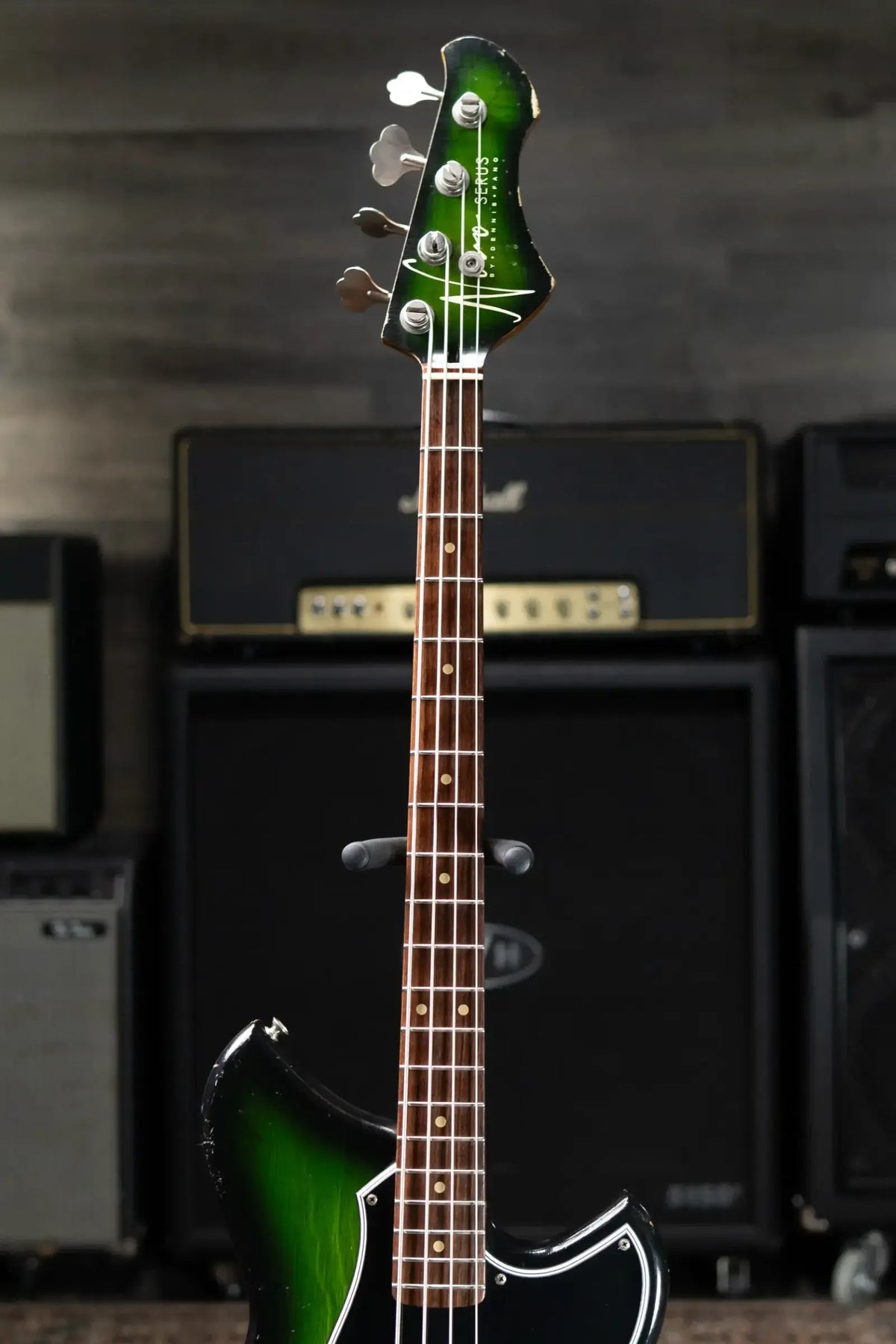 Novo Serus Bass - Cat's Eye Green with Mono Gig Bag- Used