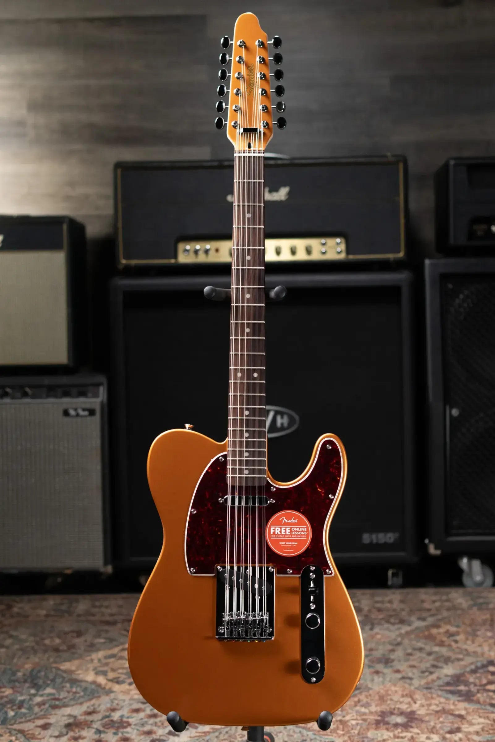 Squier Paranormal Troy Van Leeuwen Telecaster XII 12-String Electric Guitar - Copper