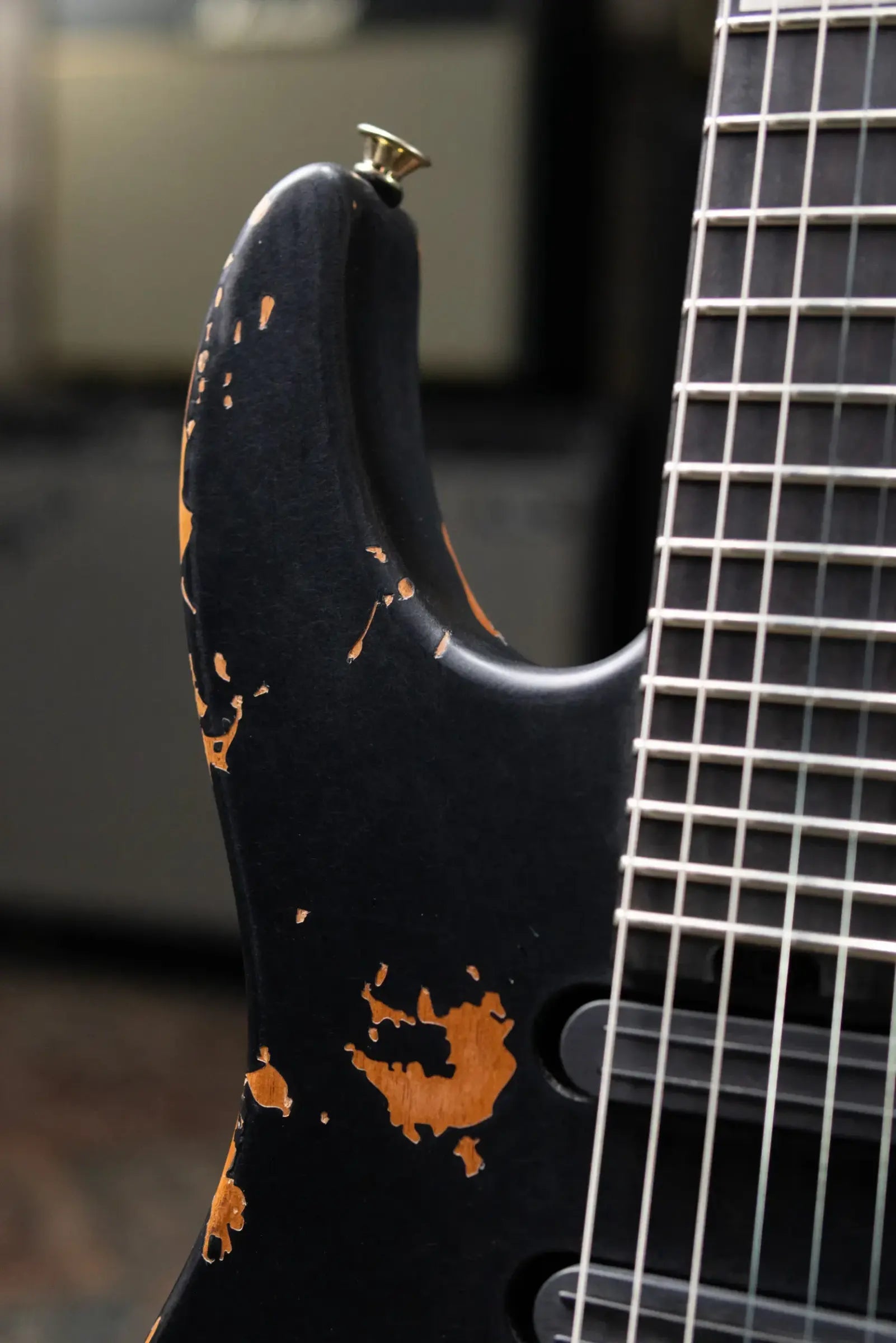 Jackson Pro Series Signature Phil Collen PC1-E Electric Guitar - Worn Black with Soft Case