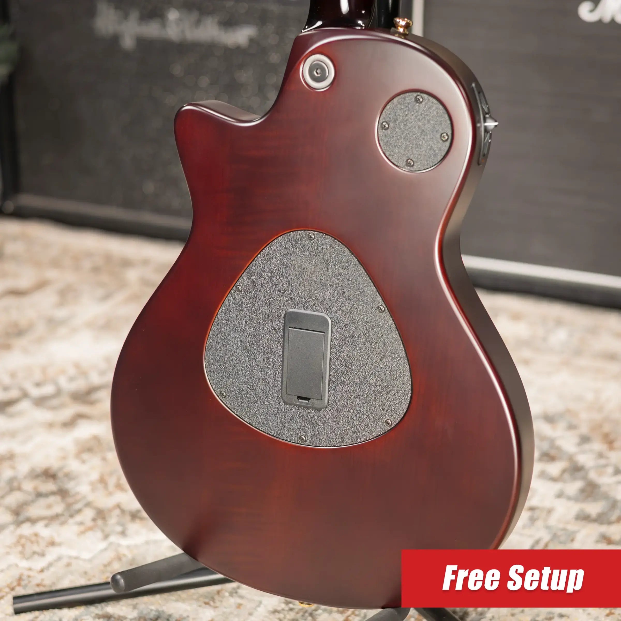 Taylor Custom Shop T5z Custom #C0960 Figured Ironbark/Shamel Ash Hollow Body Electric Guitar with Hardshell Case