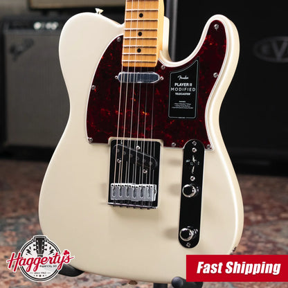 Fender Player II Modified Telecaster Electric Guitar - Olympic Pearl with Gig Bag - Demo