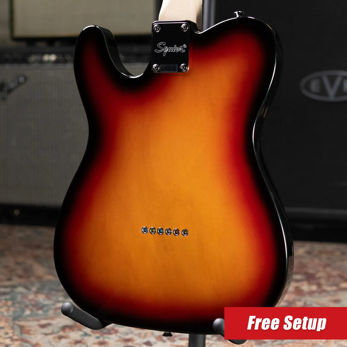 Squier Affinity Series Telecaster Thinline Electric Guitar - 3-Color Sunburst