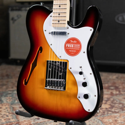 Squier Affinity Series Telecaster Thinline Electric Guitar - 3-Color Sunburst