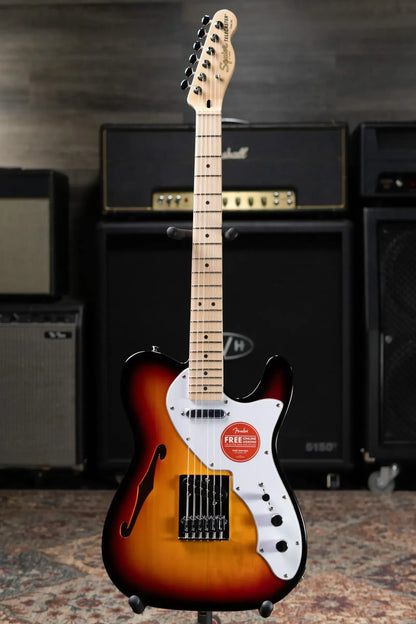 Squier Affinity Series Telecaster Thinline Electric Guitar - 3-Color Sunburst